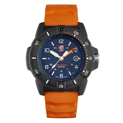 Pre-owned Luminox Men's Navy Seal Swiss Quartz Orange Polyurethane Watch 45 Mm Xs.3603