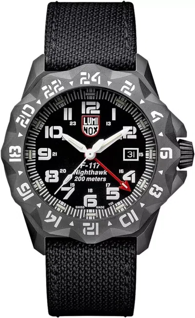 Pre-owned Luminox Men's Nighthawk 44mm Quartz Gmt Watch Xa.6441