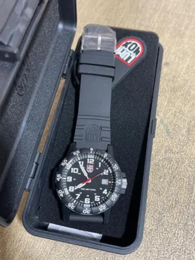 Pre-owned Luminox Men's Sea Turtle Giant Watch Xs.0321.l In Black