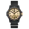 Luminox Men's Sea Turtle Gold Dial Watch In Black