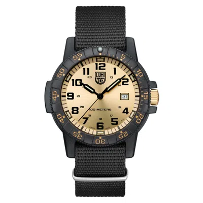 Luminox Men's Sea Turtle Gold Dial Watch