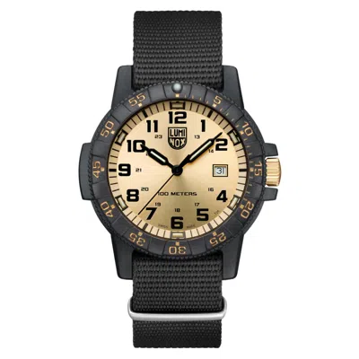 Luminox Men's Sea Turtle Gold Dial Watch