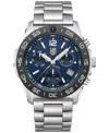 Luminox Men's Swiss Chronograph Pacific Diver Stainless Steel Bracelet Watch 44mm In No Color