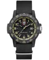 Luminox Men's Swiss Leatherback Sea Turtle Giant Dive Black Nato Strap Watch 44mm In No Color