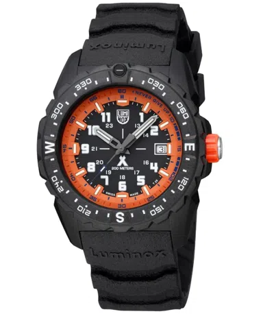 Pre-owned Luminox Men's Watch Bear Grylls Survival Quartz Orange Dial Black Strap Xb.3739