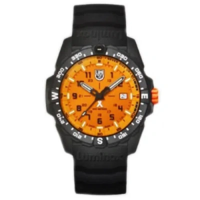 Pre-owned Luminox Men's Watch Bear Grylls Survival Quartz Orange Dial Black Strap Xs.3739