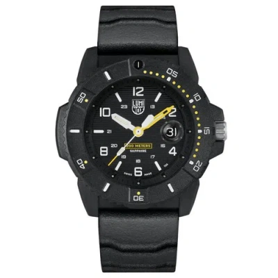 Pre-owned Luminox Men's Watch Navy Seal 3600 Series Quartz Black Dial Rubber Strap 3601
