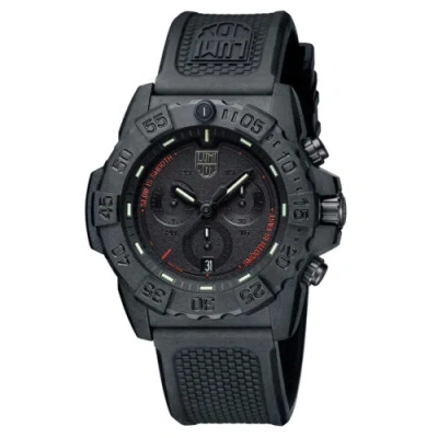 Pre-owned Luminox Men's Watch Navy Seal Chronograph Military Black Dial Strap Xs.3581.sis
