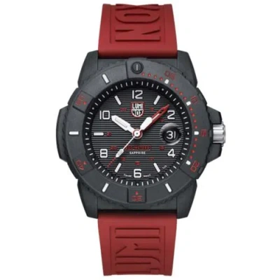 Pre-owned Luminox Men's Watch Navy Seal Date Display Black Dial Rubber Strap Xs.3615.rf