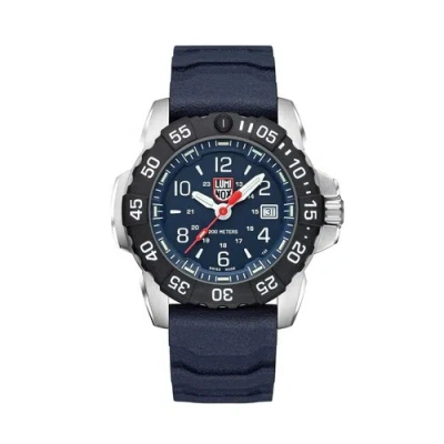 Pre-owned Luminox Men's Watch Navy Seal Swiss Quartz Rotating Bezel Blue Strap Xs.3253.cb