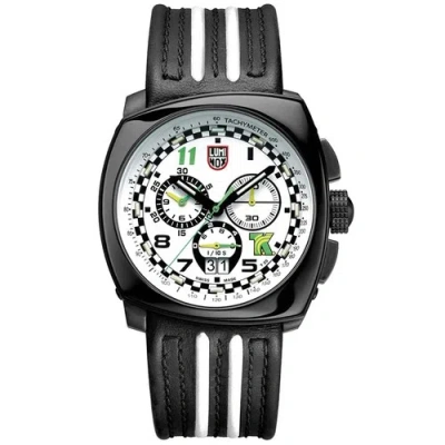 Pre-owned Luminox Men's Watch Tony Kanaan Limited Edition White And Black Dial Xl.1146