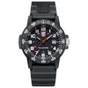 Luminox Men's 0321 Sea Turtle Black Rubber Bracelet Watch In Black