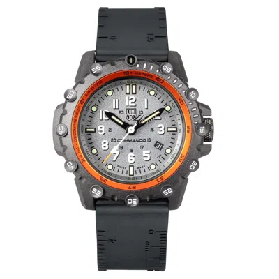 Pre-owned Luminox Mens Commando Frogman Swiss Quartz Black Polyurethanewatch 46 Mm Xs.3301