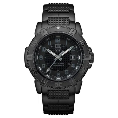 Pre-owned Luminox Modern Mariner Steel Black Dial Mens Divers Quartz Watch Xs.6252.bo