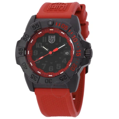 Luminox Navy Seal 3500 Quartz Black Dial Men's Watch Xs.3501.bo.qxj In Red   / Black / Navy