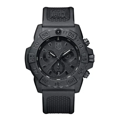 Pre-owned Luminox Navy Seal 45mm Chronograph Black Dial Men's Watch Xs.3581.bo
