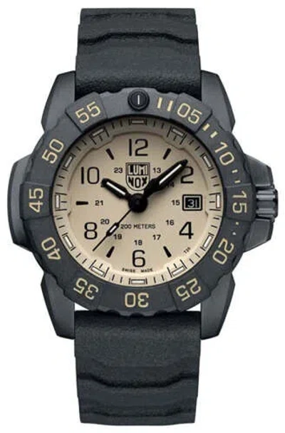 Pre-owned Luminox Navy Seal Black Rubber Interchangeable Strap Men Watch Xs.3251.cbnsf.set