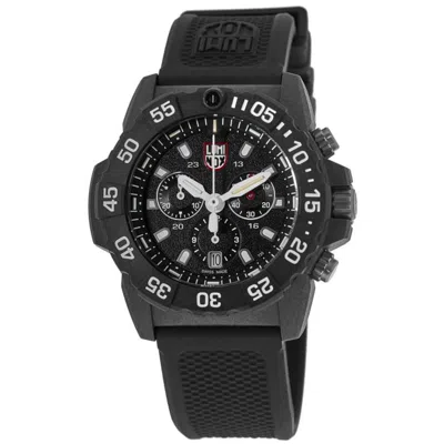 Luminox Navy Seal Chronograph Black Dial Black Rubber Strap Men's Watch Xs.3581