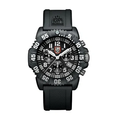 Pre-owned Luminox Navy Seal Colormark Chronograph Watch - Xs.3081.f - Black/white