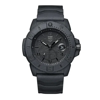 Pre-owned Luminox Navy Seal Foundation 45mm Military Blackout Men's Watch Xs.3601.bo.nsf