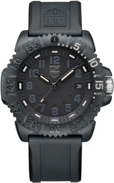 Pre-owned Luminox Navy Seal Men's Military Dive 44mm Watch, Black/gray