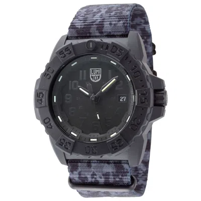 Luminox Gray Nylon Sport Watch In Blue
