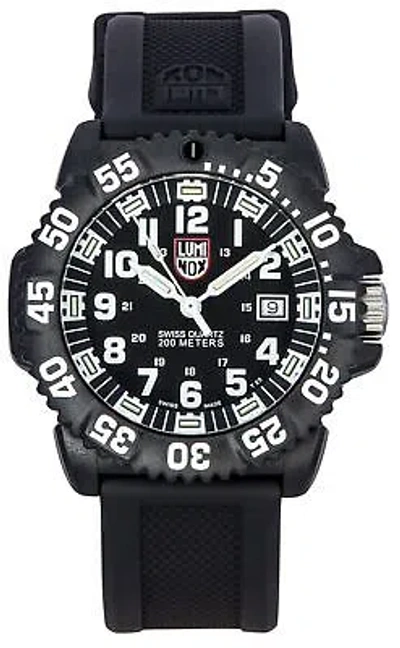 Pre-owned Luminox Original Navy Seal Rubber Strap Swiss Quartz Xs.3051.f 200m Mens Watch