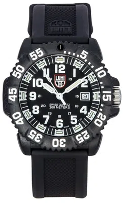 Pre-owned Luminox Original Navy Seal Rubber Strap Swiss Quartz Xs.3051.f 200m Mens Watch