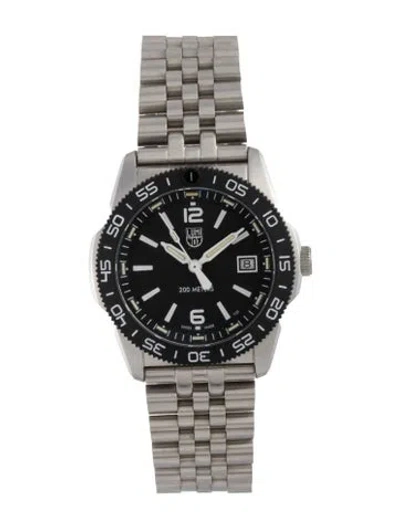Pre-owned Luminox Pacific Diver 3120m Watch, 42mm In Multicolor