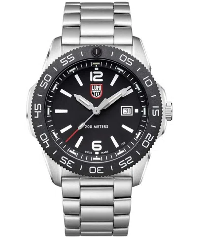 Pre-owned Luminox Pacific Diver Ripple Men's Stainless Steel Watch – Xs.3122m