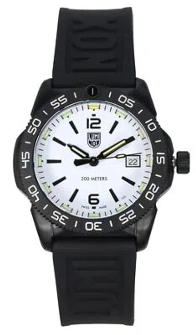 Pre-owned Luminox Pacific Diver Ripple Swiss Quartz Rubber Strap Xs.3127m 200m Mens Watch