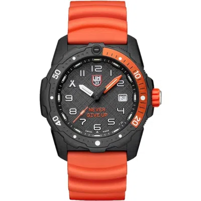 Luminox Rubber Men's Watch In Orange