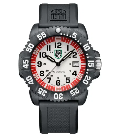Pre-owned Luminox Sea Lion Men's Military White Dial Date Display Watch X2.2057
