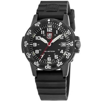 Luminox Sea Series Sea Turtle Black Dial Polyurethane Strap Unisex Watch Xs.0301.l In Multi