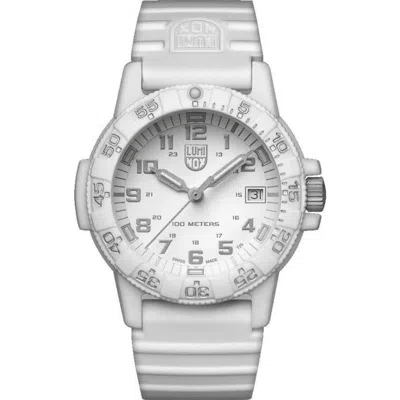 Luminox Sea Series Sea Turtle White Dial Silicone Strap Men's Watch Xs.0307.wo In Metallic