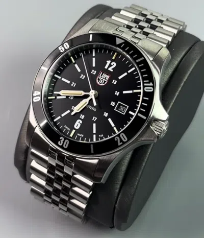 Pre-owned Luminox Sports Timer Sapphire Crystal Black Dial Men's Watch Xs.0911