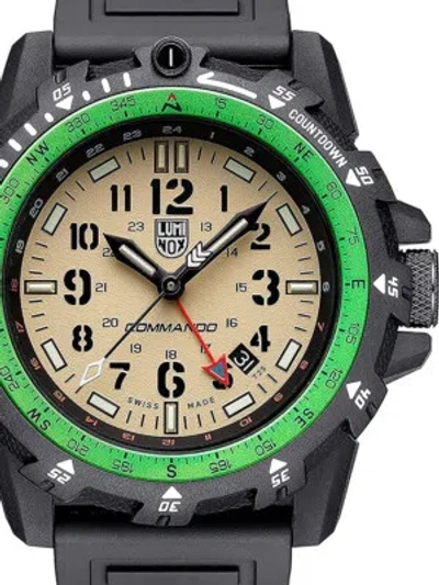 Pre-owned Luminox Xl.3321 Commando Raider Dual Time Mens Watch 46mm 20atm