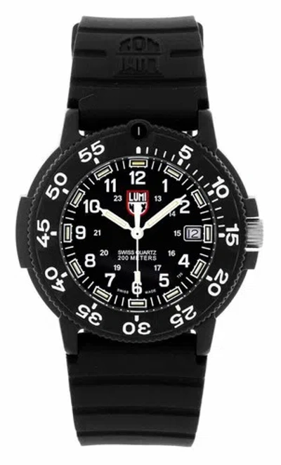 Pre-owned Luminox Xs.3001.f Men's Original Navy Seal Quartz Watch, Black/white