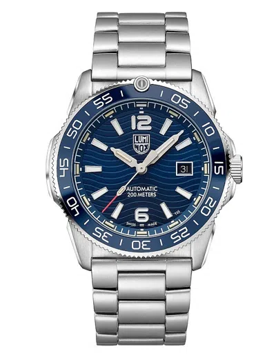 Pre-owned Luminox Xs.3104 Pacific Diver Automatic Dive Swiss Watch, 42mm Sapphire Glass