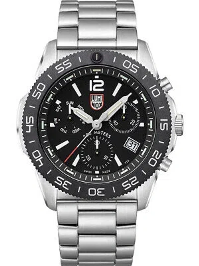Pre-owned Luminox Xs.3142 Mens Watch Pacific Diver Chronograph 44mm 20atm