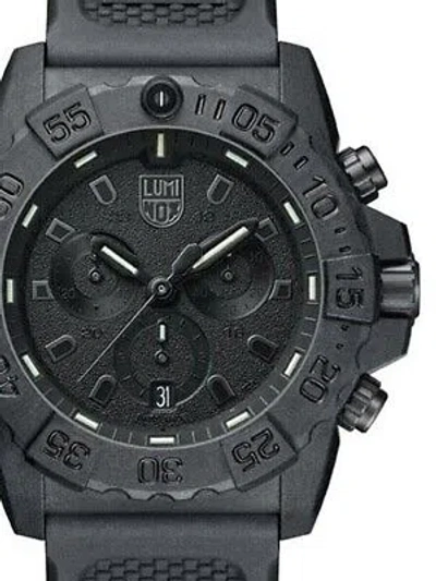 Pre-owned Luminox Xs.3581.bo Navy Seal Chronograph 45mm 20 Atm