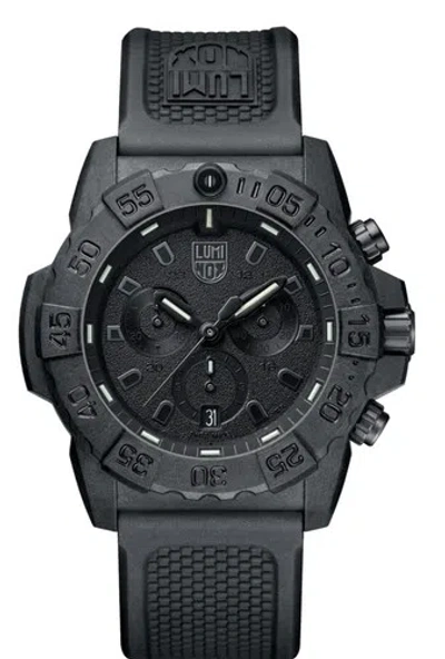Pre-owned Luminox Xs3581.bo Navy Seal Chronograph Men's Watch
