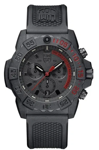 Pre-owned Luminox Xs.3581.ey Navy Seal Chronograph Men's Watch