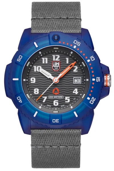 Pre-owned Luminox Xs.8902 Tide Recycled Ocean Material - Eco Series Quartz Men's Watch