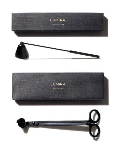 Lumira Metal Candle Accessory Set In Black