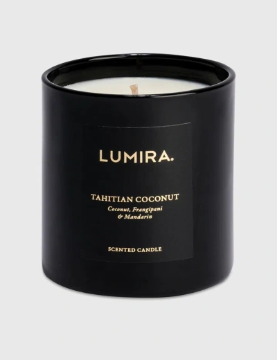 Lumira Scented Candle – Tahitian Coconut In Black