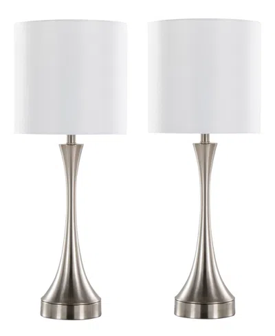 Lumisource 25" Metal Lenuxe Contemporary Table Lamp, Set Of 2 In Multi