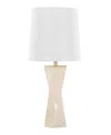 Lumisource 27" Ceramic Grandview Gallery Curvo Square Table Lamp In Cream