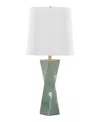 Lumisource 27" Ceramic Grandview Gallery Curvo Square Table Lamp In Sage Green