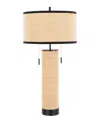 Lumisource 29" Rattan Cylinder Table Lamp